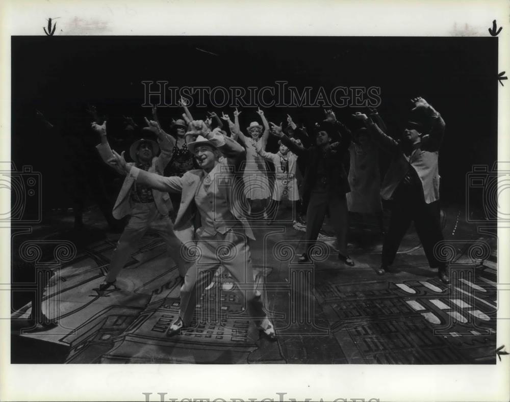 1985 Press Photo Stephen Vinovich as AL CAPONE in AMERICA'S SWEETHEART - Historic Images