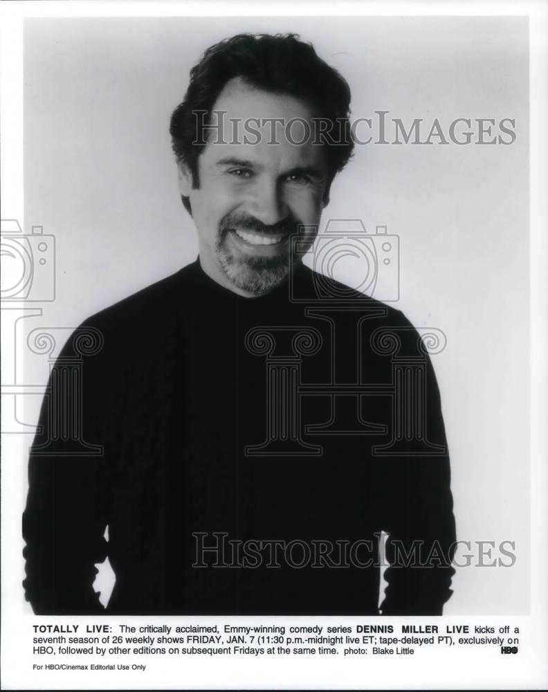 Press Photo Dennis Miller in his show, DENNIS MILLER LIVE - cvp22687 - Historic Images