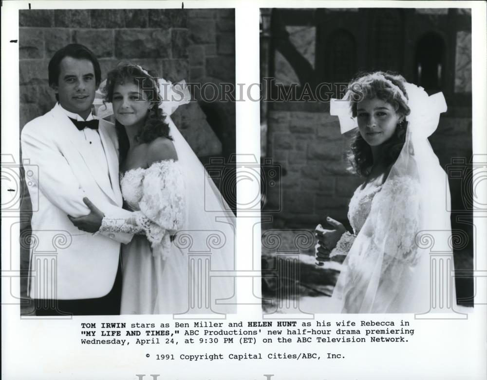 1991 Press Photo Tom Irwin &amp; Helen Hunt in My Life &amp; Times - cvp27689 - Historic Images