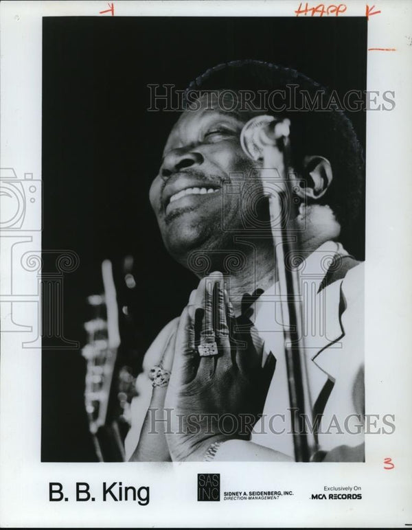 1980 Press Photo Singer B. B. King - Cvp27176 - Historic Images