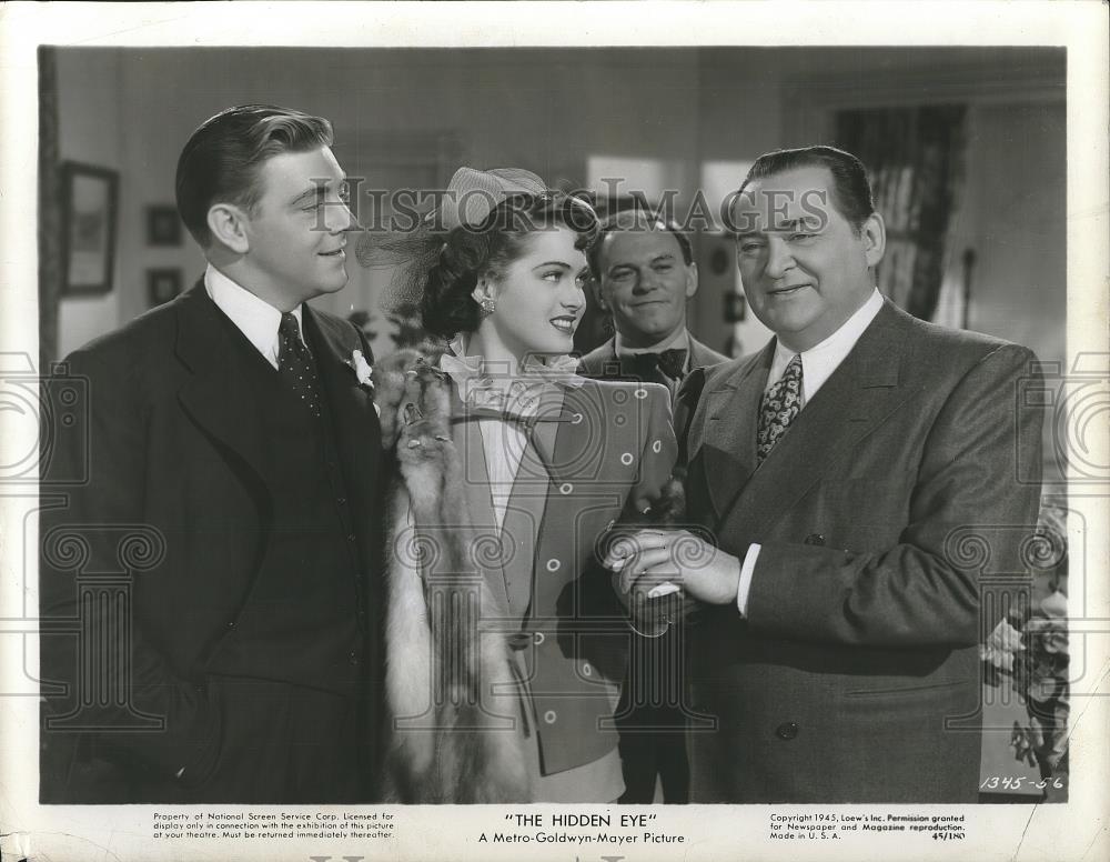 1945 Press Photo Paul Langton, Fronces Rafferty and Edward Arnold - cvp26043 - Historic Images