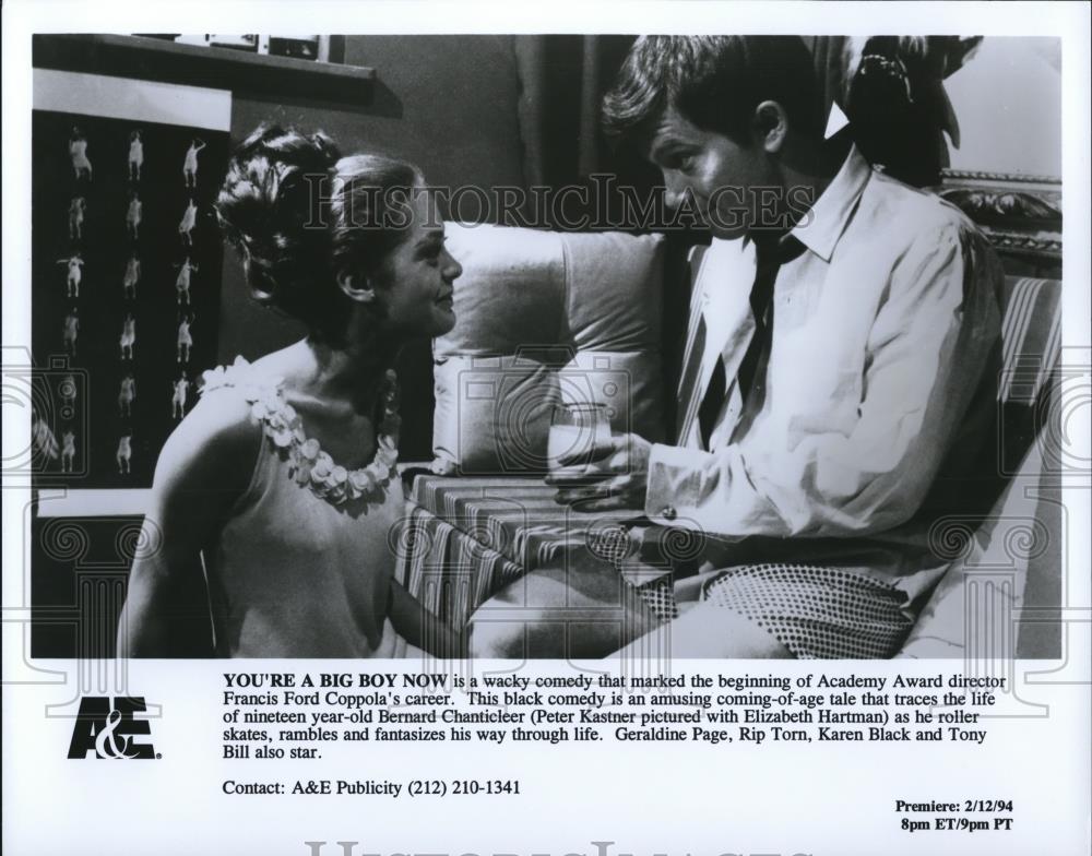 1994 Press Photo Pete Kastner & Elizabeth Hartman in You're A Big Boy Now - Historic Images