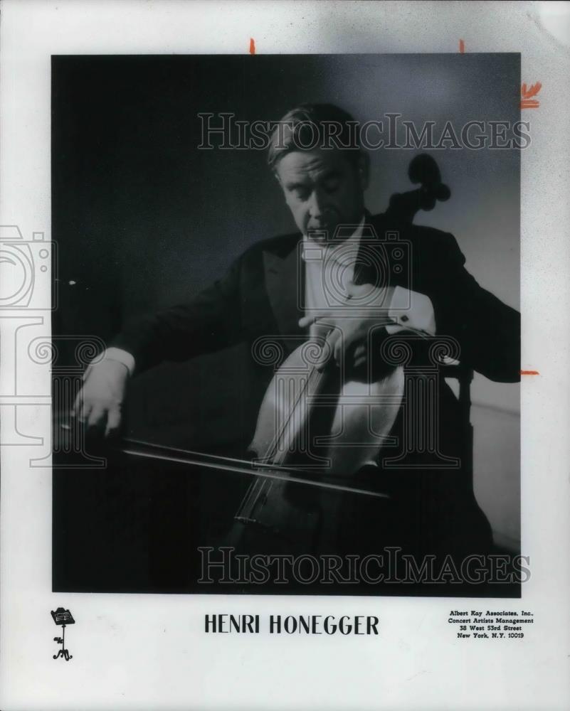 1976 Press Photo Henri Honegger Celloist - cvp22874 - Historic Images