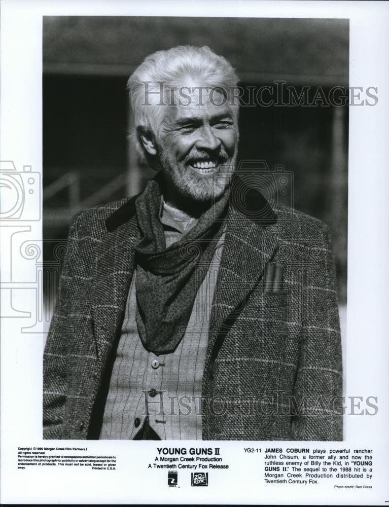 1991 Press Photo James Coburn in Young Guns II - cvp27547 - Historic Images