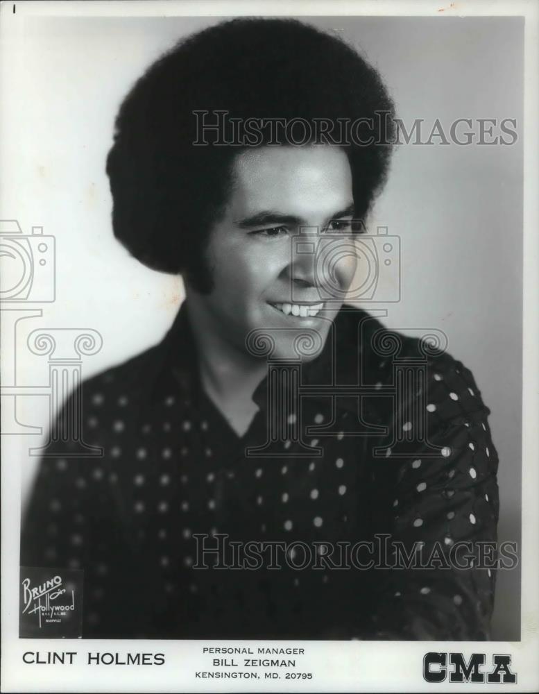 1971 Press Photo Clint Holmes Singer Songwriter and Las Vegas Entertainer - Historic Images