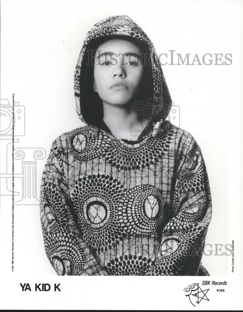 1991 Press Photo Ya Kid K Music Artist - cvp26723 - Historic Images