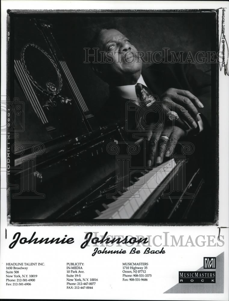 1996 Press Photo Johnnie Johnson, musician - cvp25480 - Historic Images