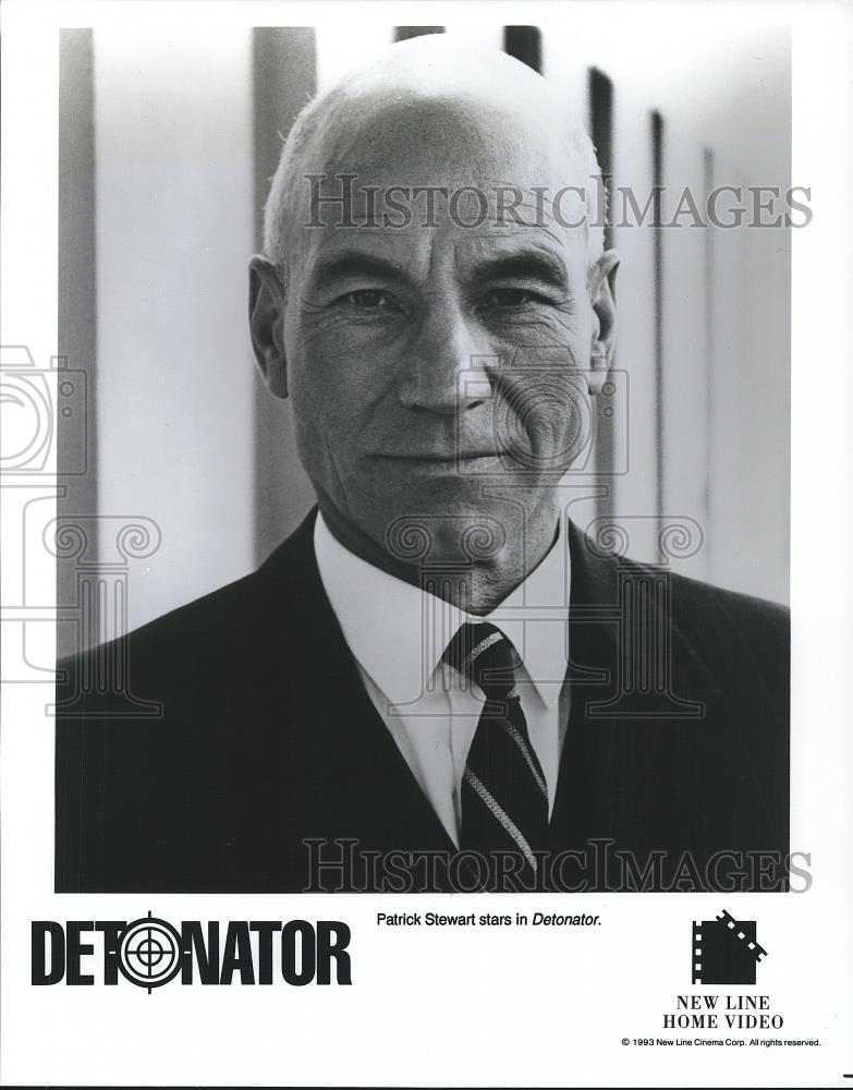 1993 Press Photo Patrick Stewart in Detonator - cvp26454 - Historic Images