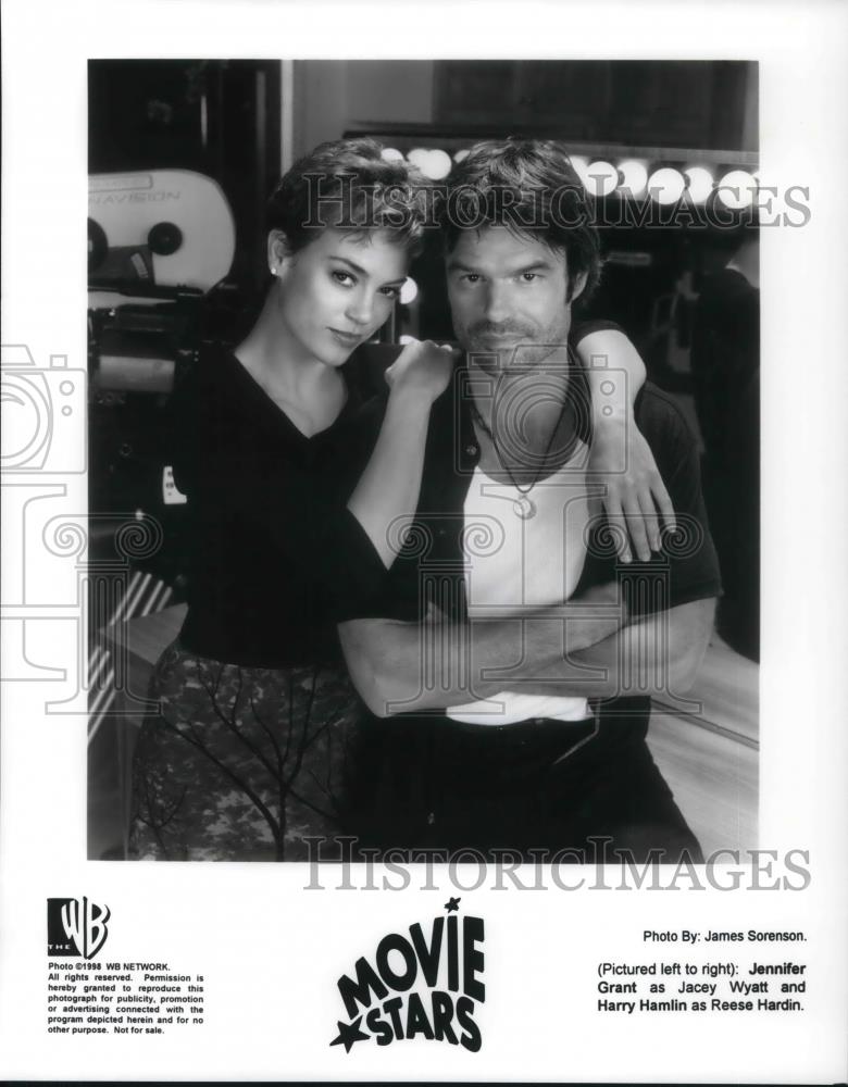 1999 Press Photo Jennifer Grant and Harry Hamlin in Movie Stars - cvp20521 - Historic Images