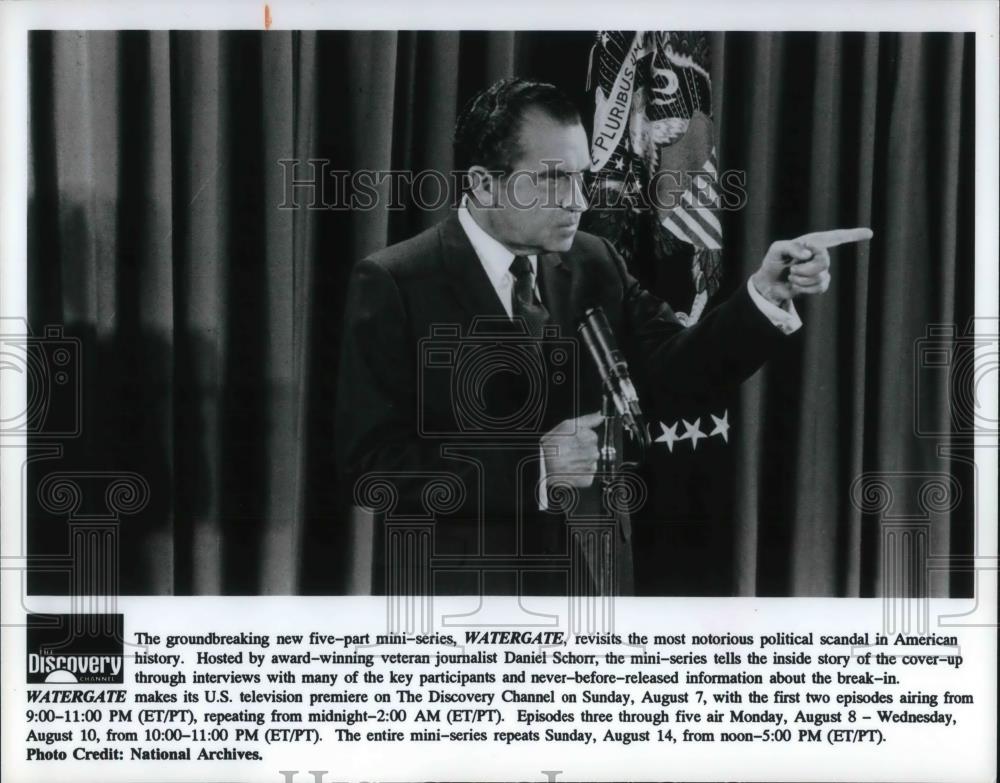 Press Photo Scene from Watergate Hosted by Daniel Schorr - cvp20004 - Historic Images