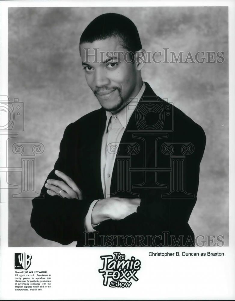 1997 Press Photo Christopher B. Duncan stars as Braxton on The Jamie Foxx Show - Historic Images