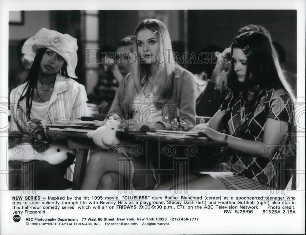 1996 Press Photo Rachel Blanchard Stacey Dash Heather Gottlieb in Clueless - Historic Images
