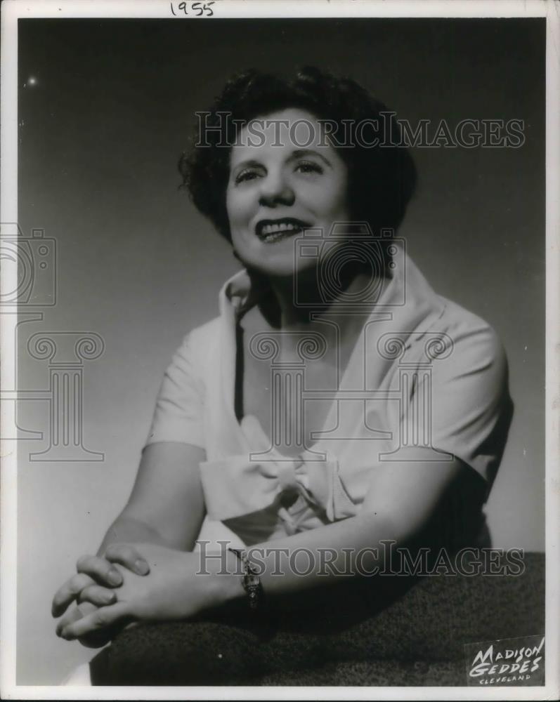 1955 Press Photo Dorothy Fuldheim - cvp20620 - Historic Images