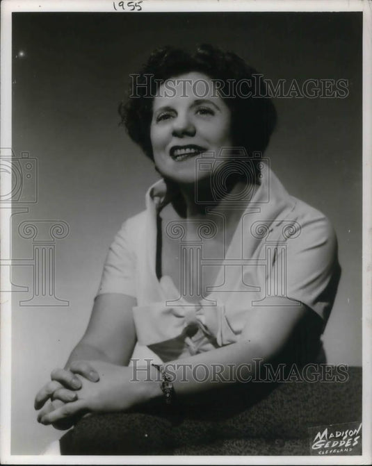 1955 Press Photo Dorothy Fuldheim - cvp20620 - Historic Images