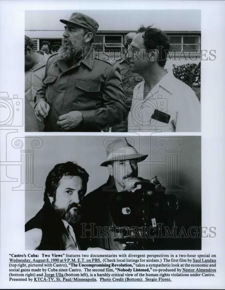 1990 Press Photo Castro's Cuba: Two Views The Uncompromising Revolution - Historic Images