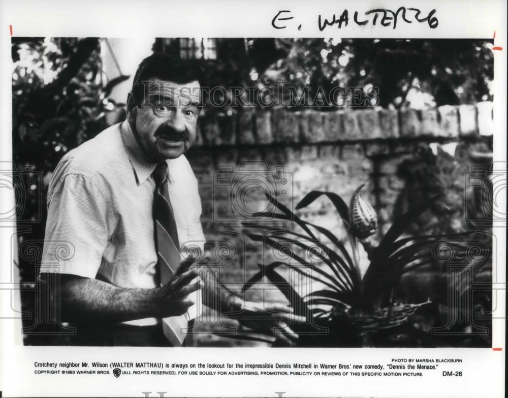 1994 Press Photo Walter Matthau as Mr. Wilson in Dennis the Menace - cvp23160 - Historic Images