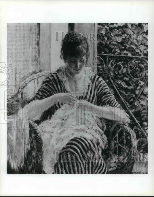 1994 Press Photo Frederick Friseke's On the Balcony Painting - cvp20641 - Historic Images