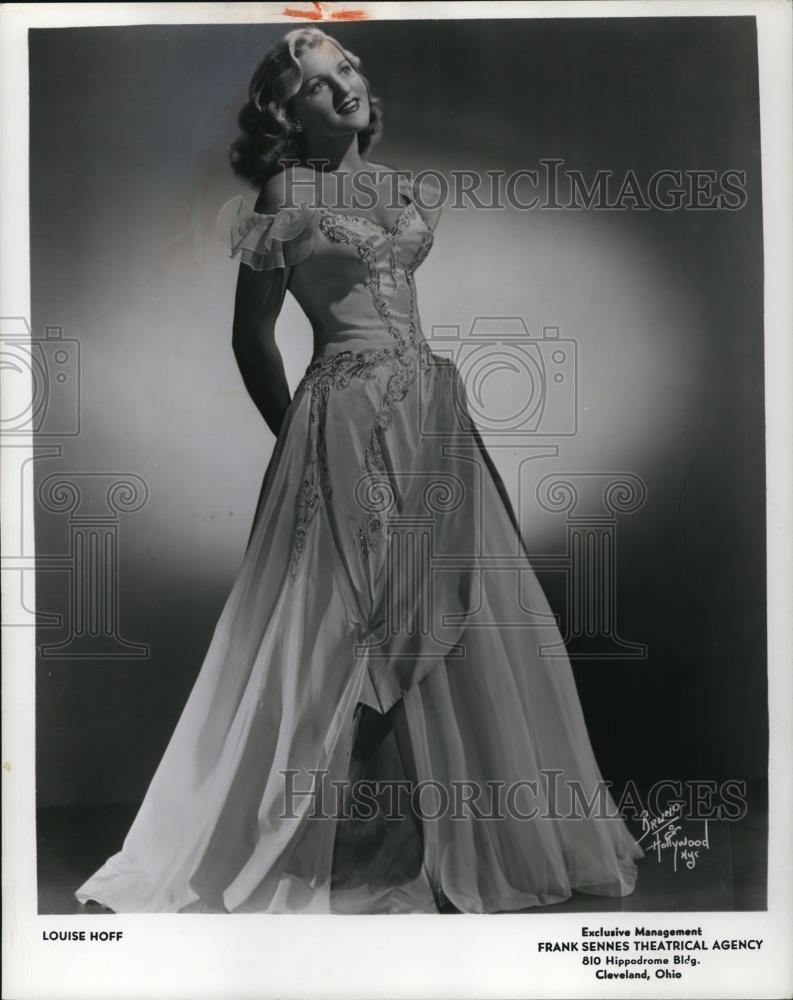 1950 Press Photo Louise Hoff - cvp27139 - Historic Images