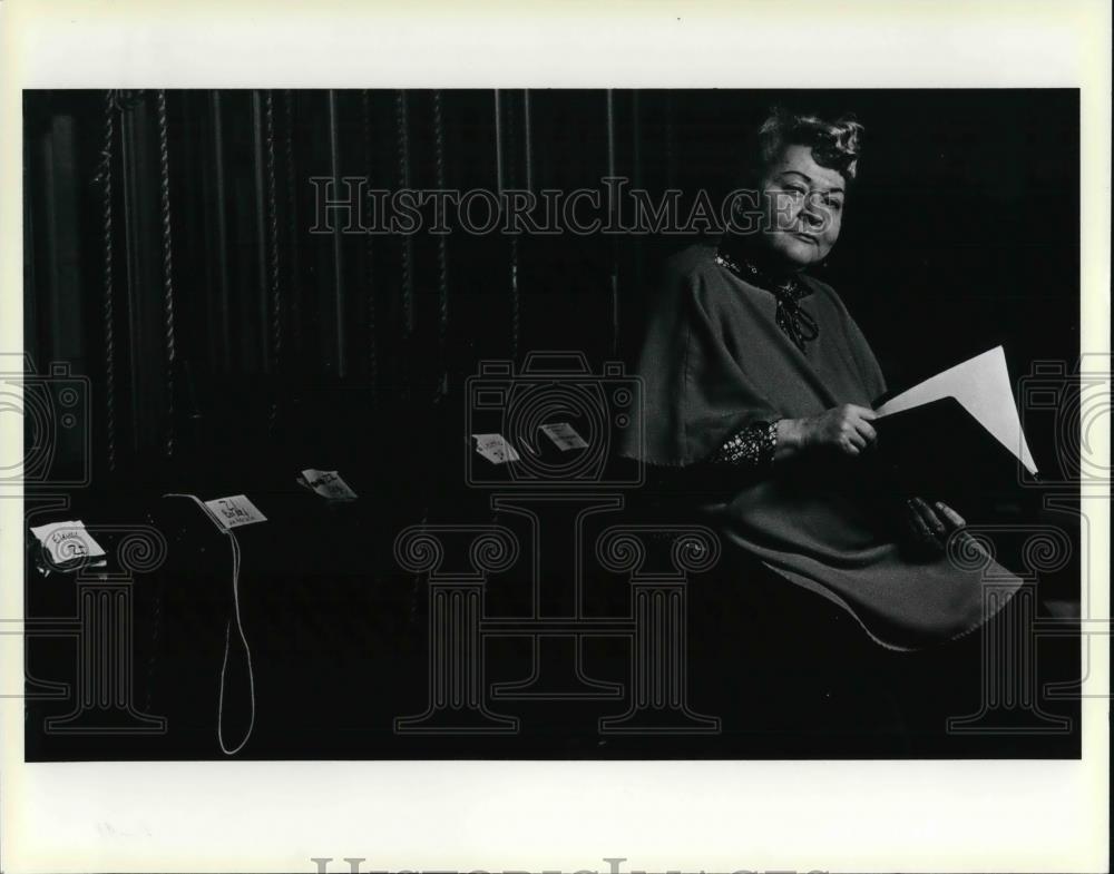 1986 Press Photo Annetta G Jefferson Artistic Director The College Of Wooster - Historic Images