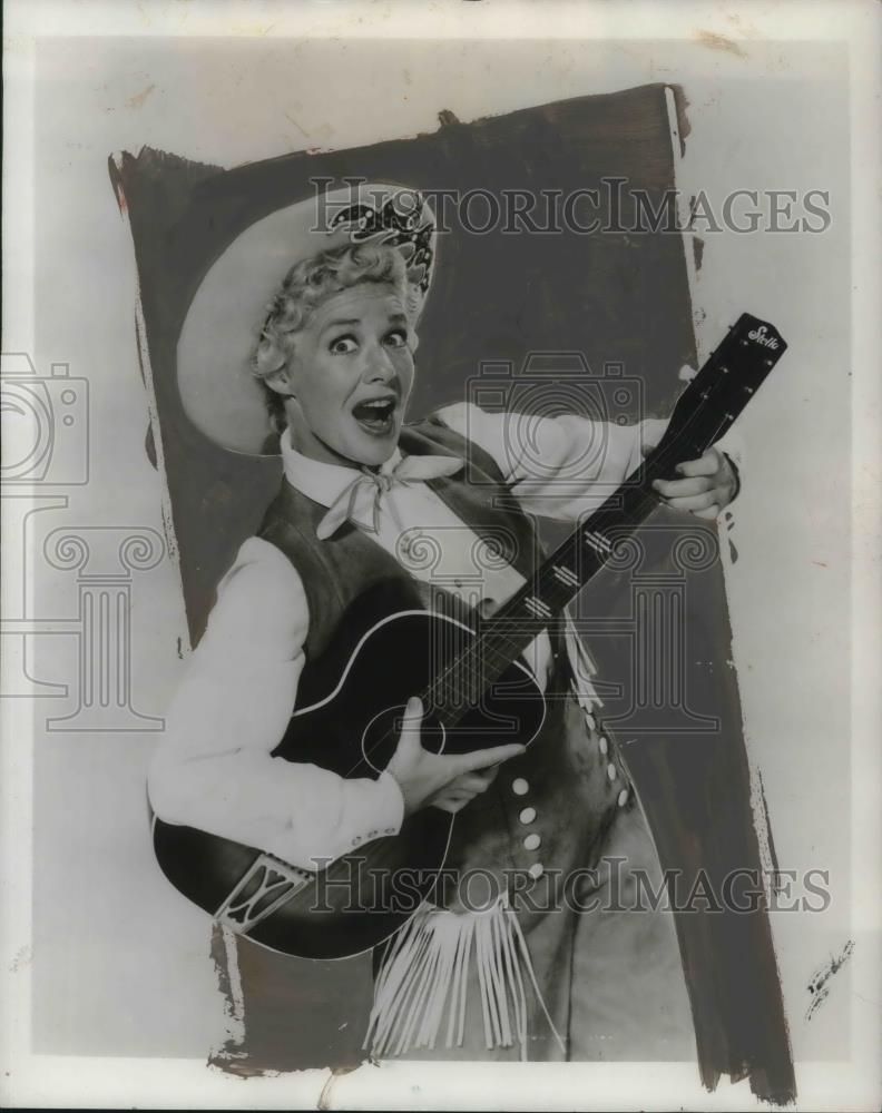 1954 Press Photo Betty Hutton in Satins &amp; Spurs - cvp24380 - Historic Images