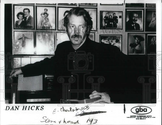 1997 Press Photo Dan Hicks Country Jazz Swing Singer Songwriter and Musician - Historic Images