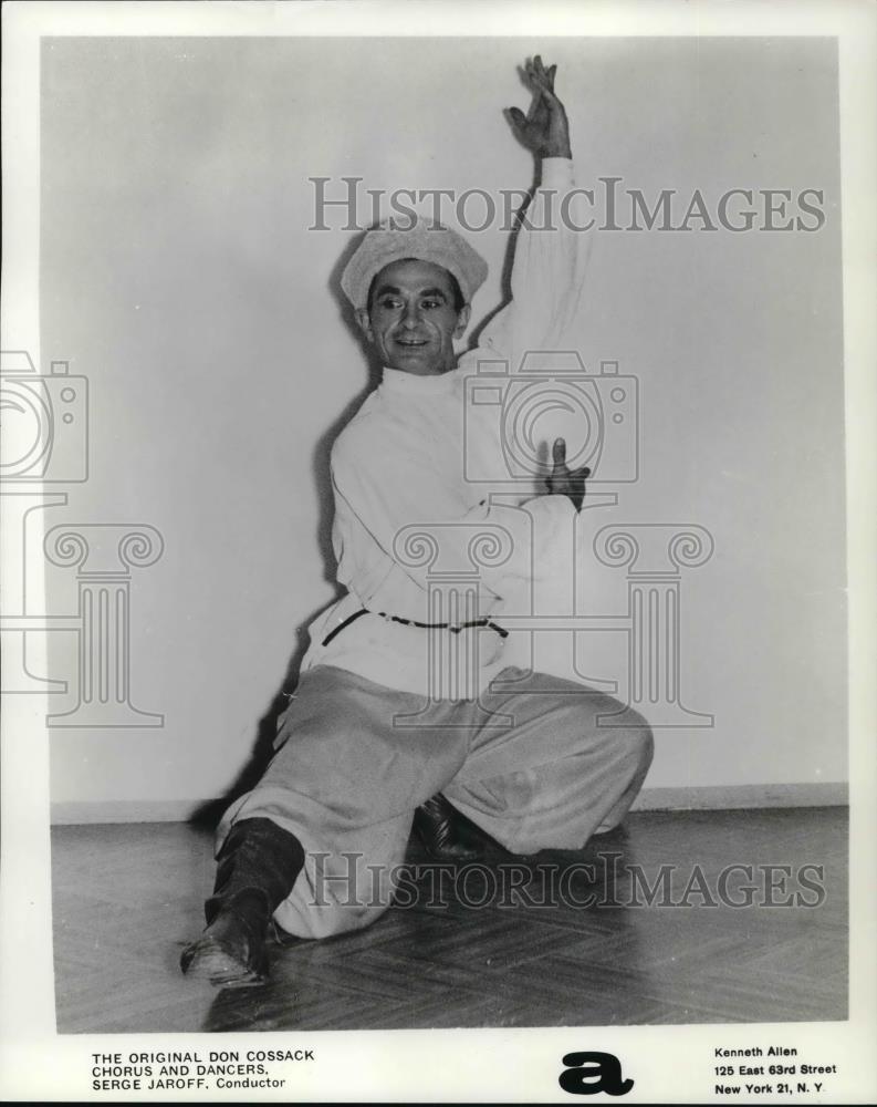 1967 Press Photo Serge Jaroff Conductor Original Don Cossack Chorus and Dancers - Historic Images