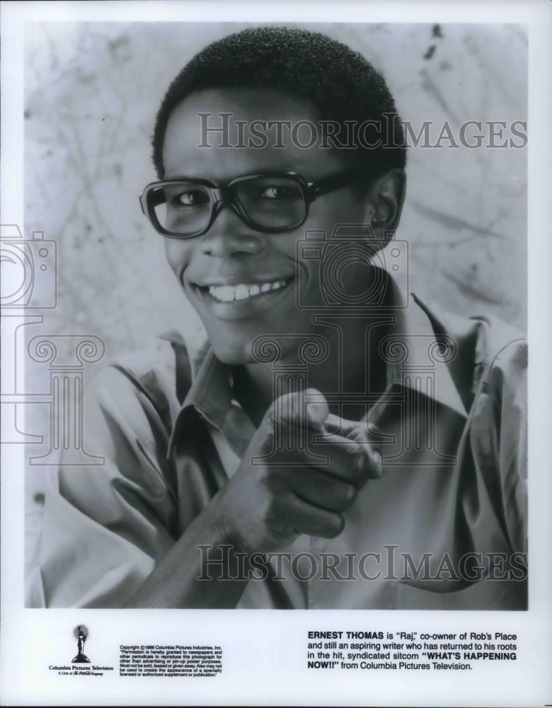 1986 Press Photo Ernest Thomas in What&#39;s Happening Now!! - cvp20164 - Historic Images