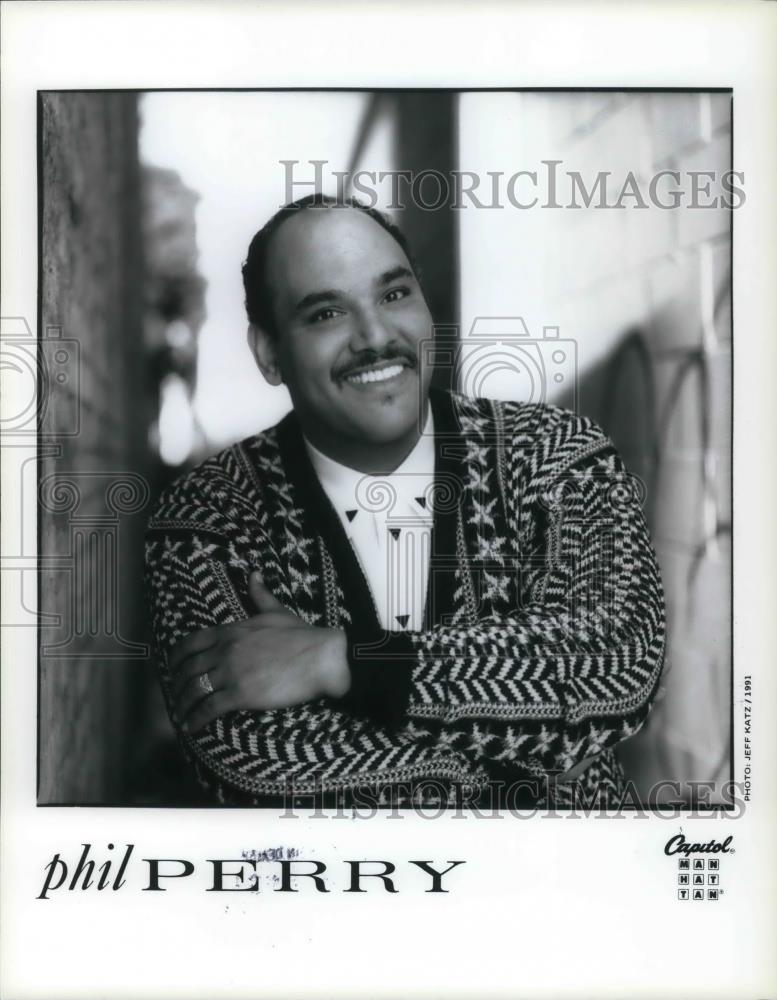 1991 Press Photo Phil Perry R&amp;B Soul Jazz Singer Songwriter and Musician - Historic Images