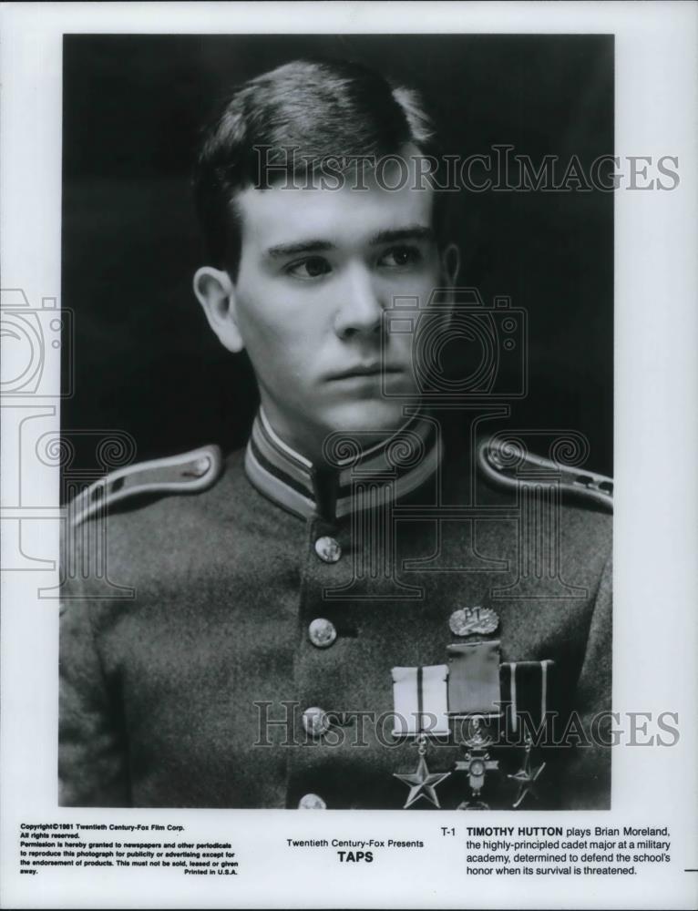 1981 Press Photo Timothy Hutton in Taps - cvp24391 - Historic Images