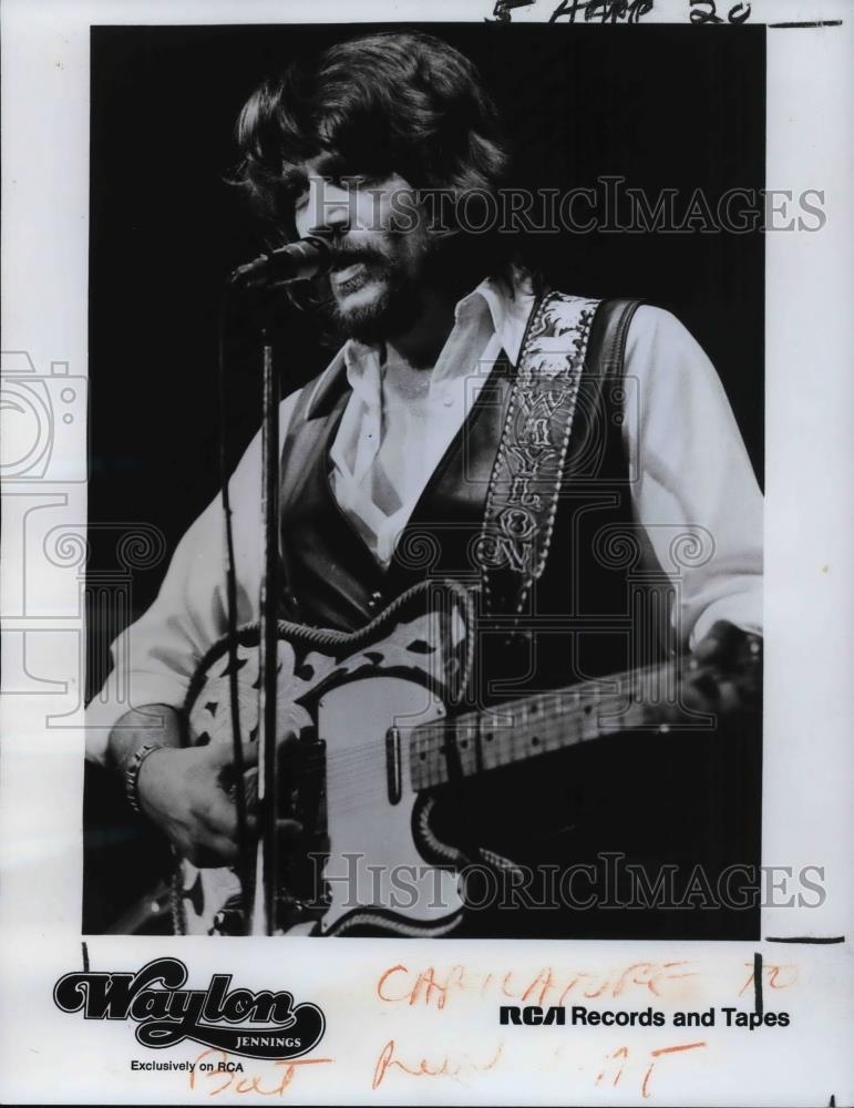1976 Press Photo Waylon Jennings - cvp24833 - Historic Images
