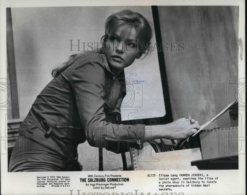 1972 Press Photo Karen Jensen In The Salzburg Connection - cvp24572 - Historic Images