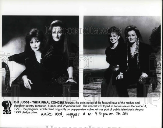 1993 Press Photo The Judds Their Final Concert - cvp25059 - Historic Images