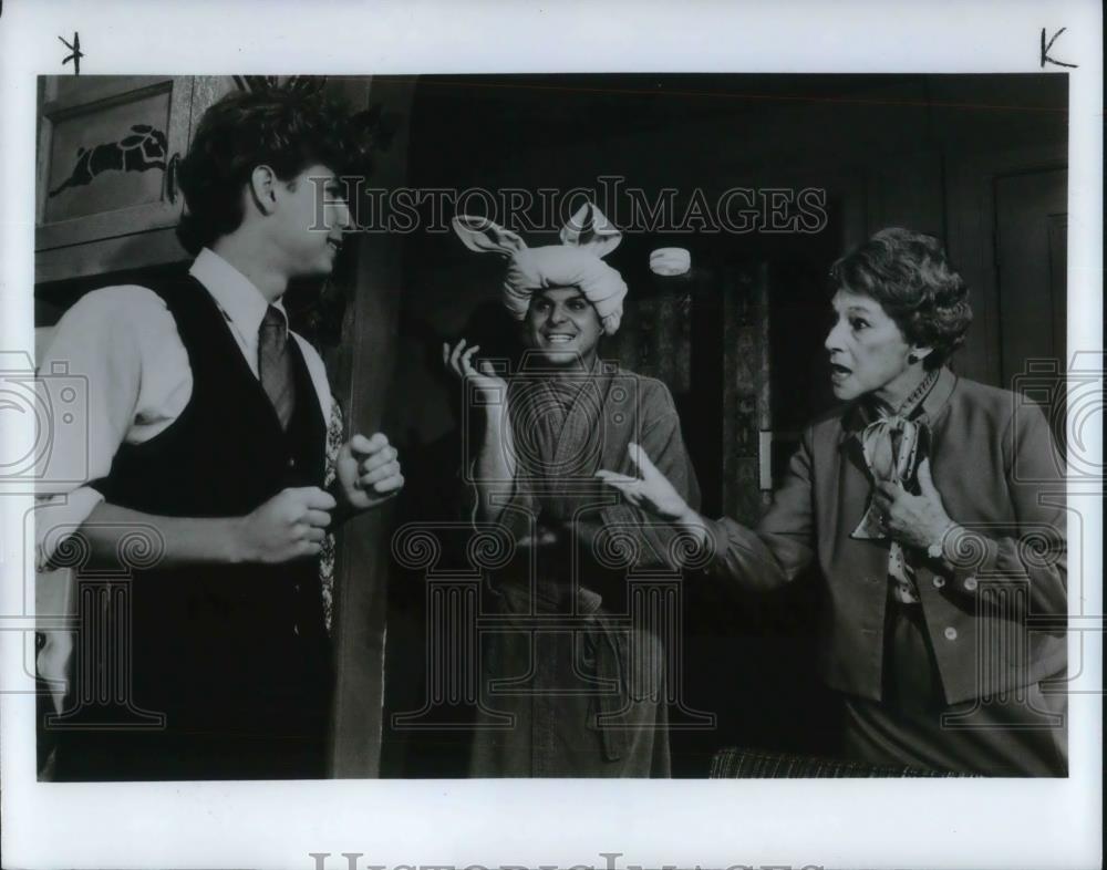 1984 Press Photo Karl Wiedergott, P.J. Benjamin, Thelma Lee "Torch Song Trilogy" - Historic Images