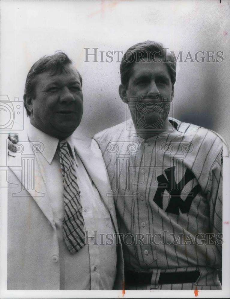 1977 Press Photo Edward Hermann, Ramon Bieri and The Eleanor and Lou Gehri - Historic Images