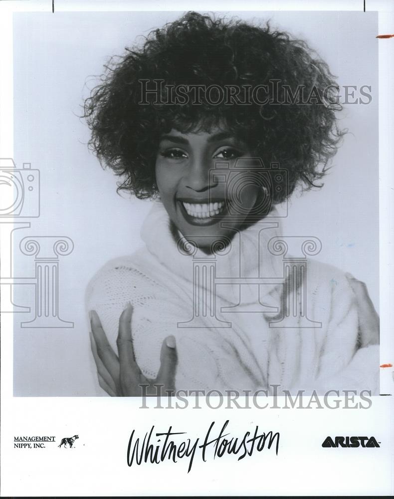 1991 Press Photo Whitney Houston - cvp26343 - Historic Images