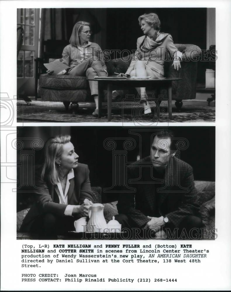 1998 Press Photo Kate Nelligan and Penny Fuller star in An American Daughter - Historic Images