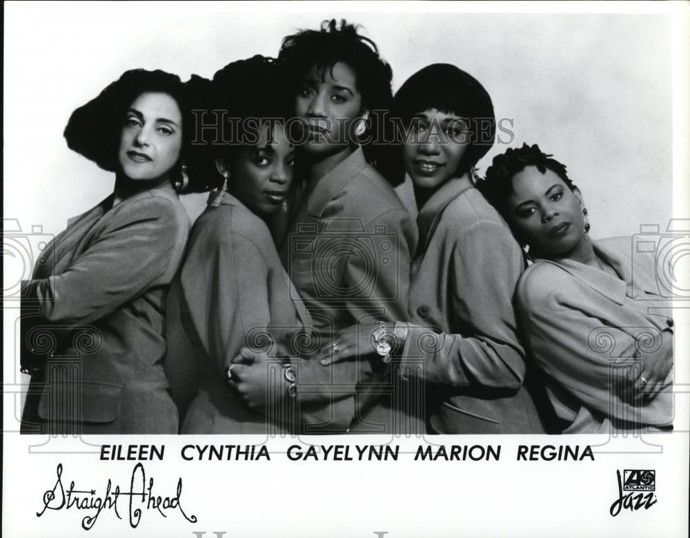 1992 Press Photo Eileen, Cynthia, Gayelynn, Marion, and Regina of Straight Ahead - Historic Images