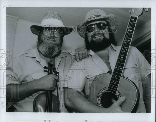 1987 Press Photo Mike mad Dog Adams & Fiddler Hal - cvp20810 - Historic Images