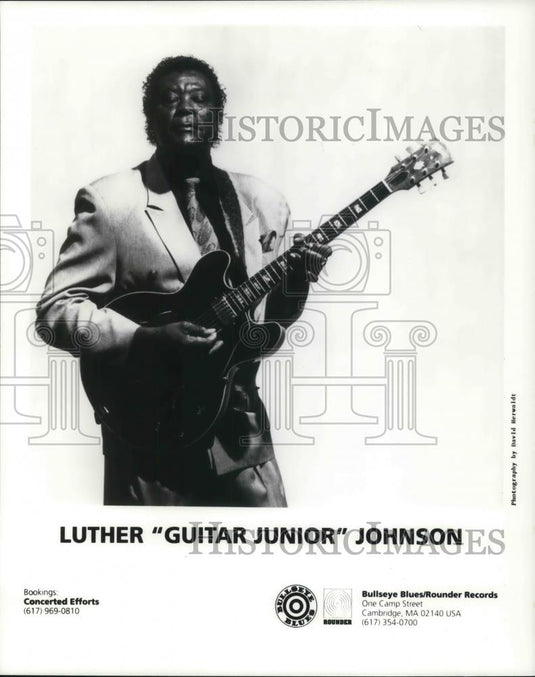 1994 Press Photo Luther Guitar Junior Johnson Blue Guitarist and Singer - Historic Images