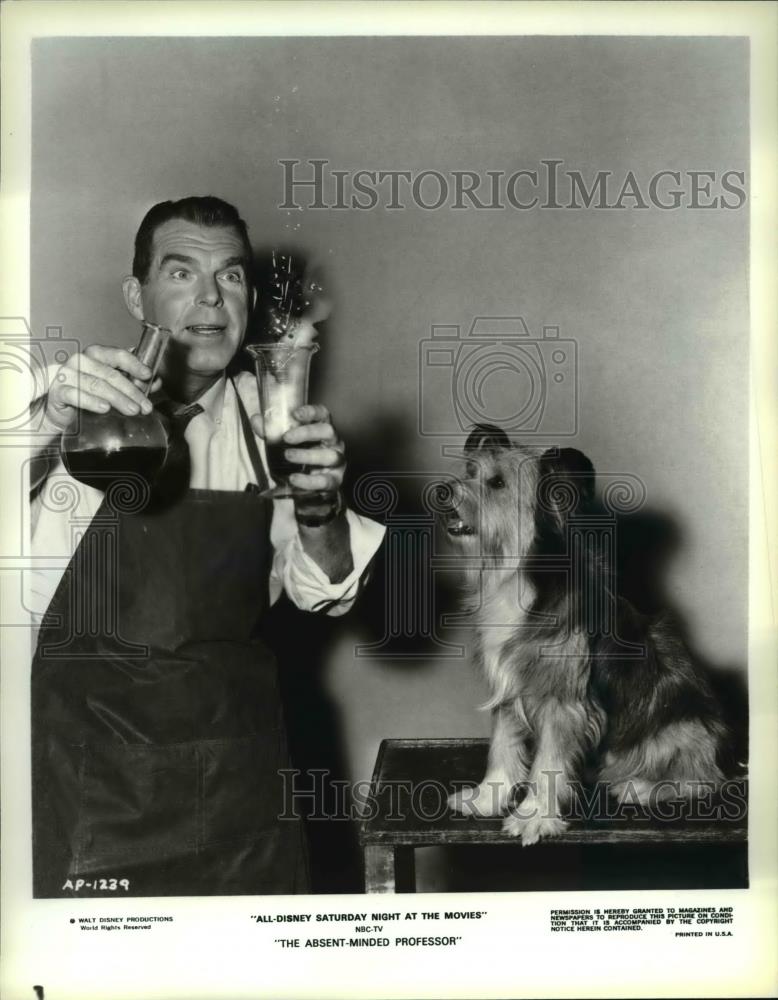 1978 Press Photo Fred MacMurray in The Absent Minded Professor - Historic Images