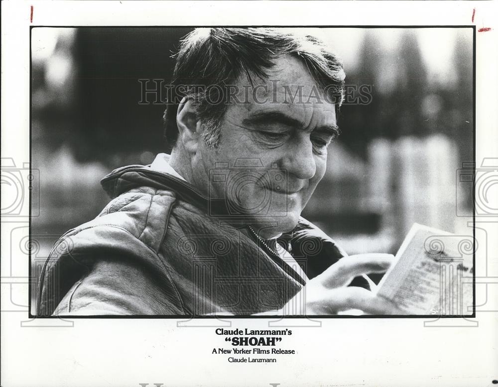 1986 Press Photo Claude Lanzmann in SHOAH - cvp26117 - Historic Images