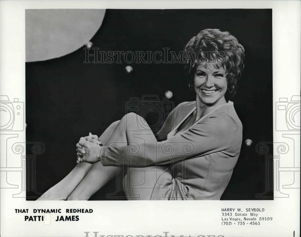 1980 Press Photo Patti James American Lounge Entertainer Singer - cvp25106 - Historic Images