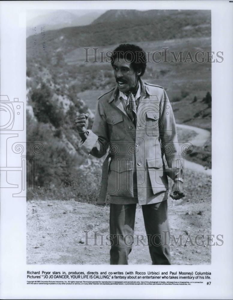 1986 Press Photo Richard Pryor as he stars in Jo Jo Dancer, Your Life is Calling - Historic Images