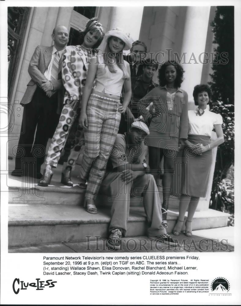 1996 Press Photo Wallace Shawn, Elisa Donovan, Rachel Blanchard, Michael Lerner, - Historic Images