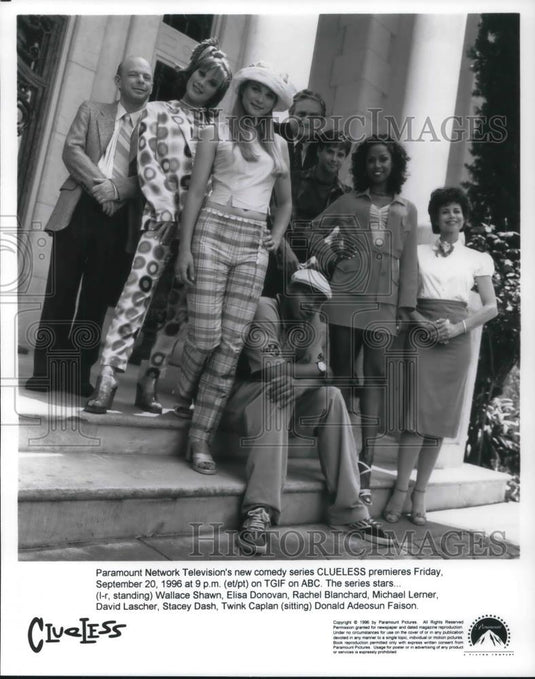 1996 Press Photo Wallace Shawn, Elisa Donovan, Rachel Blanchard, Michael Lerner, - Historic Images