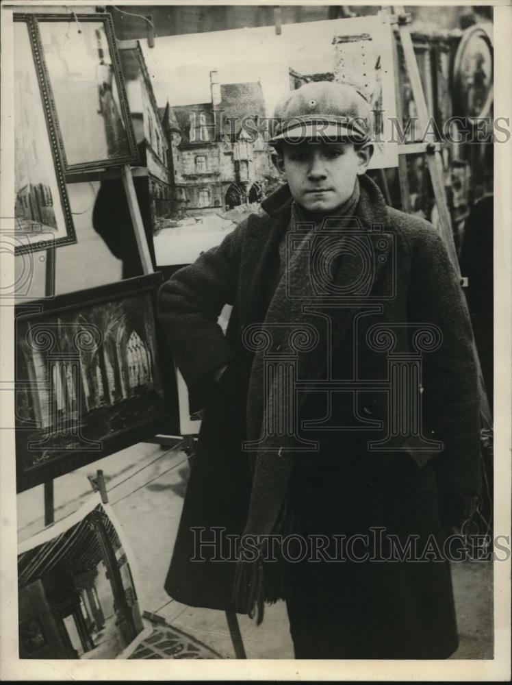 1926 Press Photo Rene Sequin, youngest bread crust Salon exhibitor - Historic Images