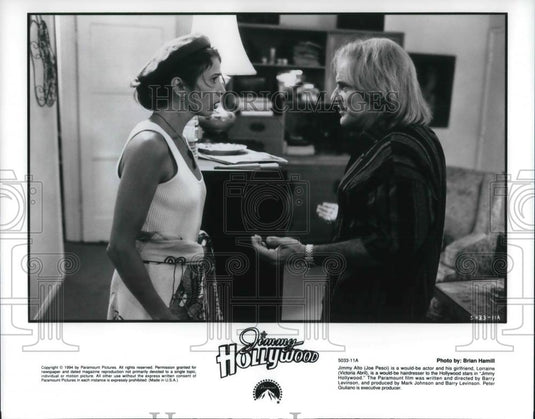 1994 Press Photo Joe Pesci Victoria Abril in Jimmy Hollywood - cvp22502 - Historic Images