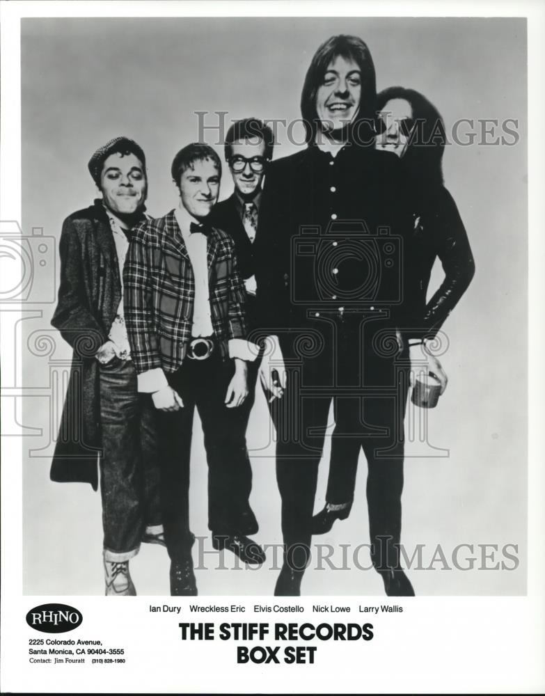 1993 Press Photo Ian Dury Wreckless Eric Elvis Costello Nick Lowe Larry Wallis - Historic Images