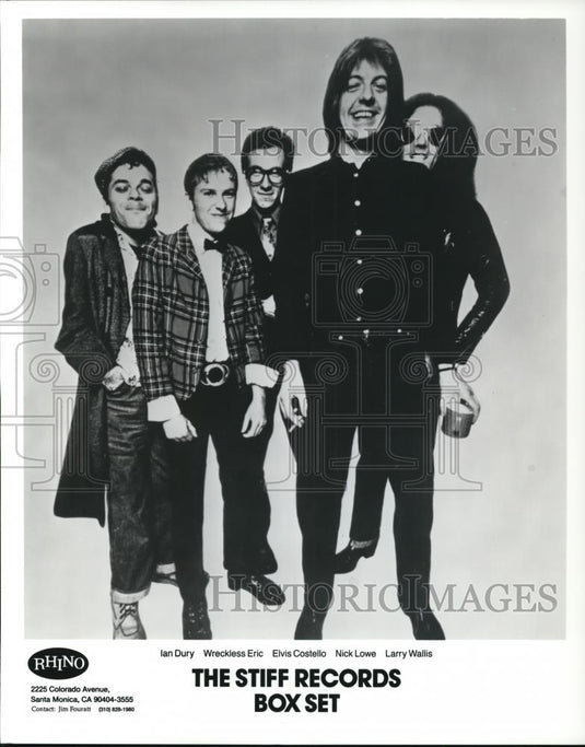 1993 Press Photo Ian Dury Wreckless Eric Elvis Costello Nick Lowe Larry Wallis - Historic Images