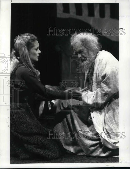 Press Photo Hal Holbrook & Gloria Beigler in King Lear - cvp24130 - Historic Images